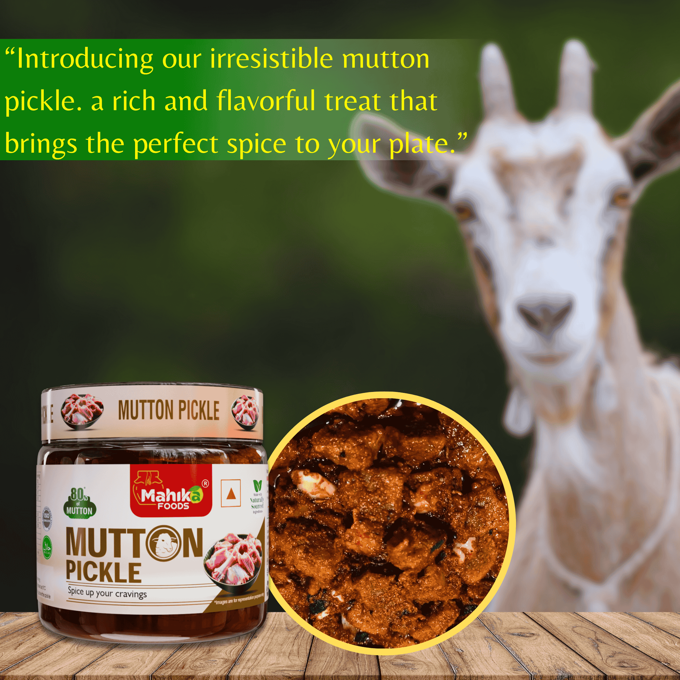 Mutton Pickle (With Bone) - 250 Grams
